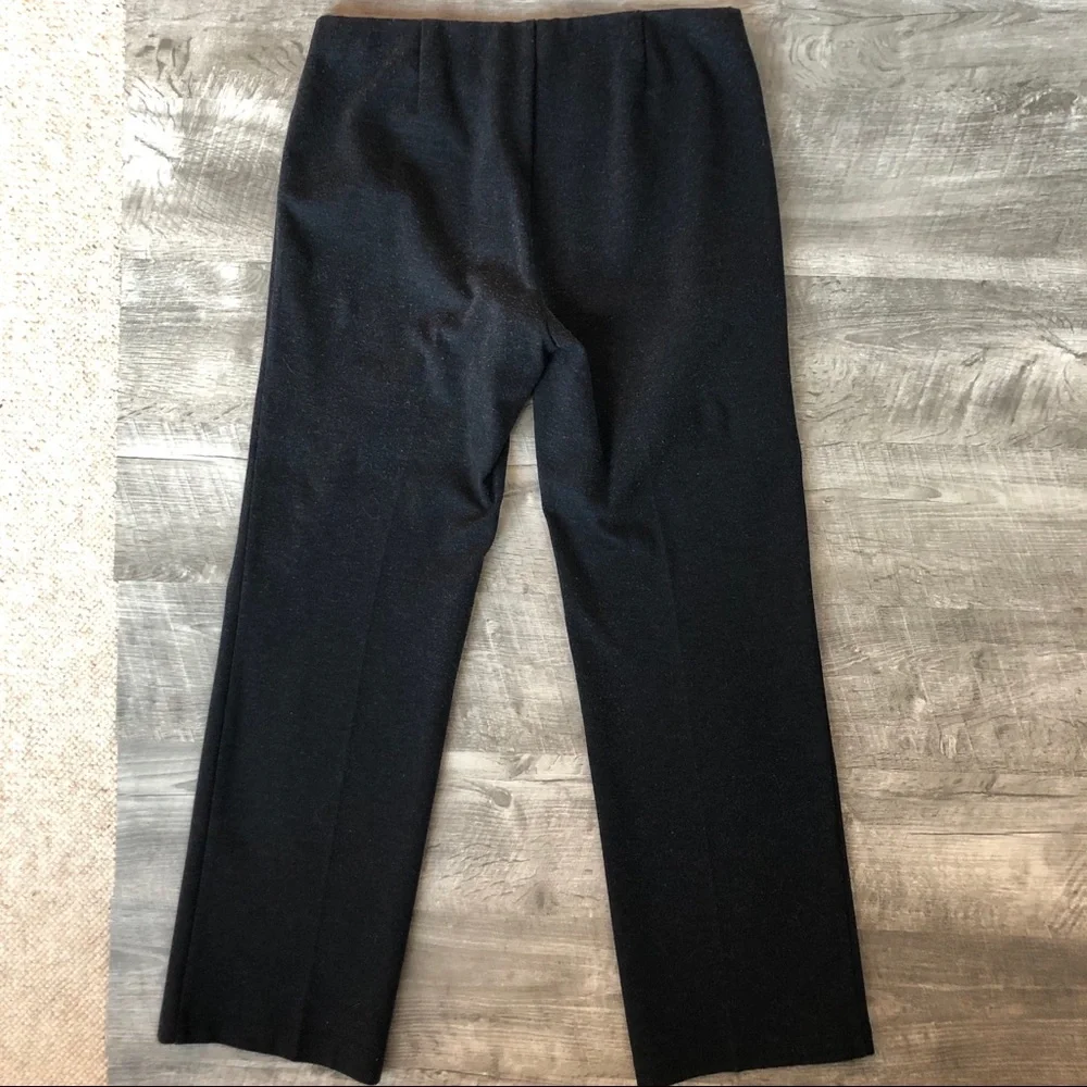 Eileen Fisher Grey Ponte Knit Pants Trousers, size Medium Petite - Picture 6 of 8